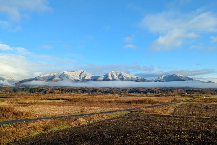 【2025年11月19日(水)】蒜山高原で雪が降りました